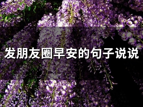 发朋友圈早安的句子说说(82句)