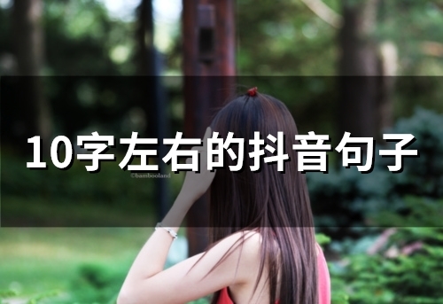 10字左右的抖音句子(66句)