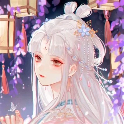 最新版2023唯美女生白衣古风头像(42张)