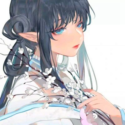 最新版2023唯美女生白衣古风头像(42张)