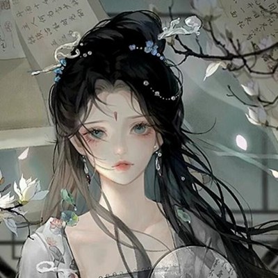 最新版2023唯美女生白衣古风头像(42张)
