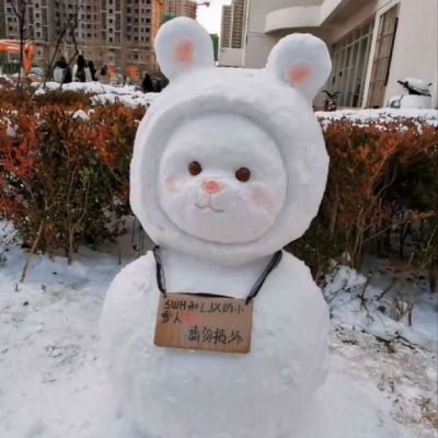 超级萌又很可爱的小雪人的头像大全(20张)