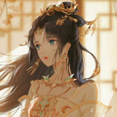 古风头像女意境唯美手绘图片(38张)