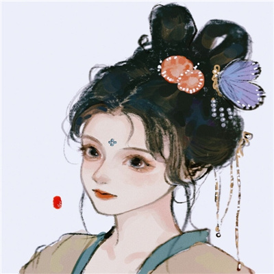 古风头像女意境唯美手绘图片(38张)
