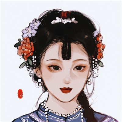 古风头像女意境唯美手绘图片(38张)