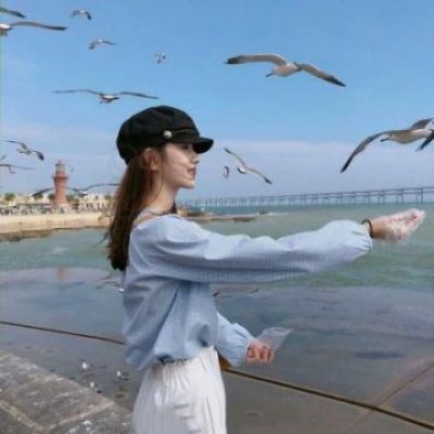 高清蓝色系女生头像(精选16张)