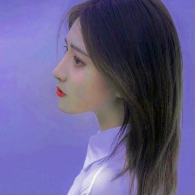 治愈系蓝色风格女生头像图片(精选16张)