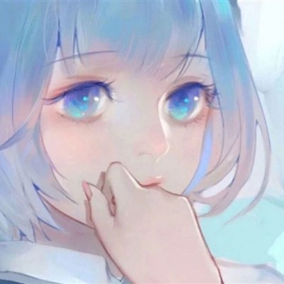 治愈系蓝色风格女生头像图片(精选16张)