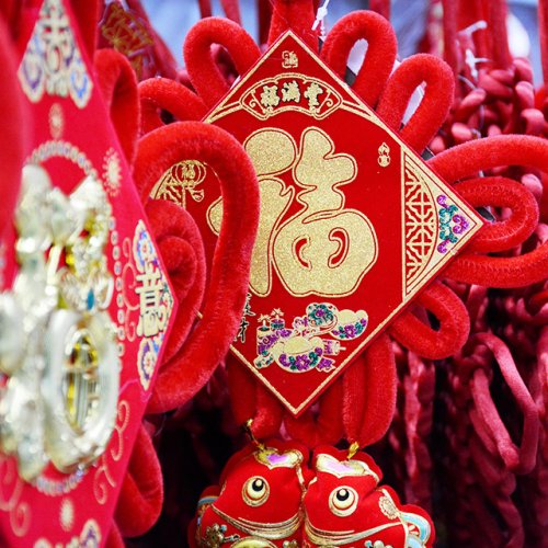 微信头像60岁女专用招财(12张)