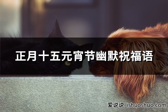 正月十五元宵节幽默祝福语(共36句) 正月十五元宵节幽默祝福语(共36句)