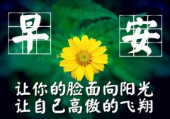 一句话的简单早安说说