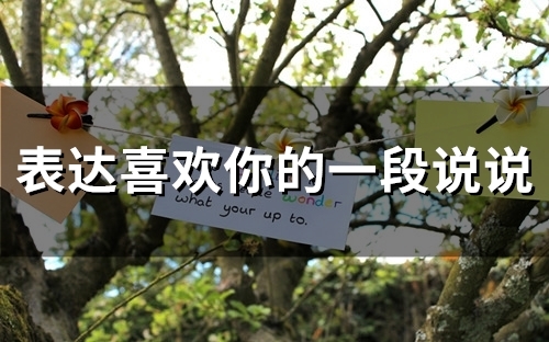 表达喜欢你的一段说说 表示喜欢你的句子短句(42句) 表达喜欢你的一段说说 表示喜欢你的句子短句(42句)