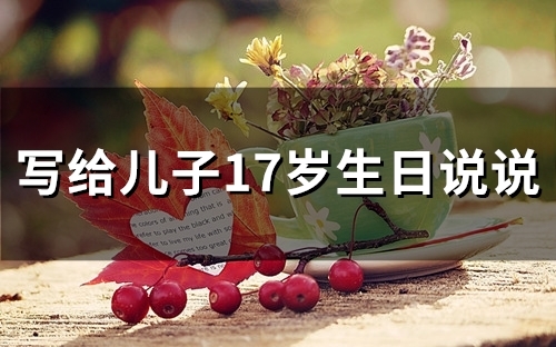 写给儿子17岁生日说说(精选44句)