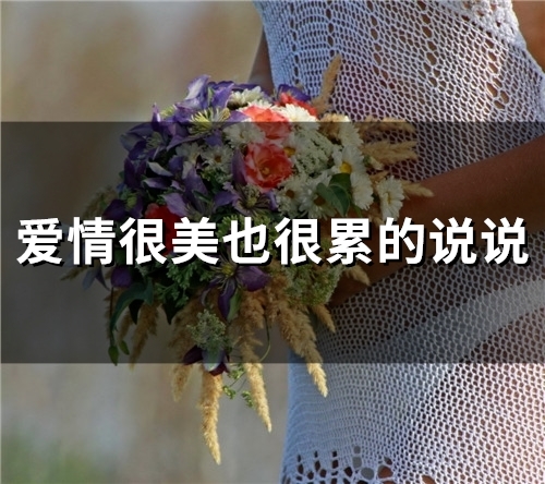 爱情很美也很累的说说(精选35句)