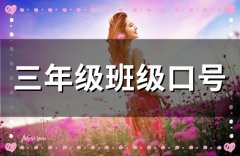 三年级班级口号(60句)