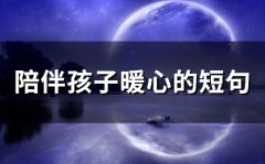 陪伴孩子暖心的短句(66句)