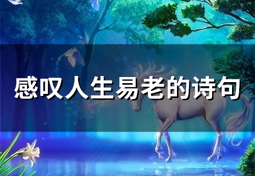 感叹人生易老的诗句(精选42句)