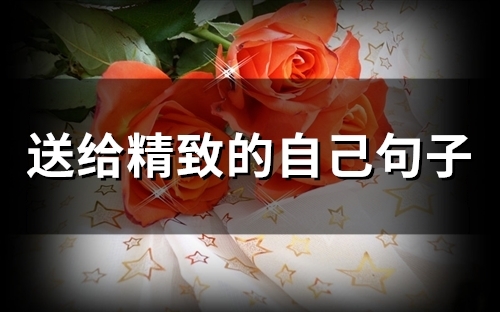 送给精致的自己句子(精选94句)