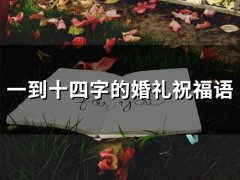 一到十四字的婚礼祝福语(精选38句)