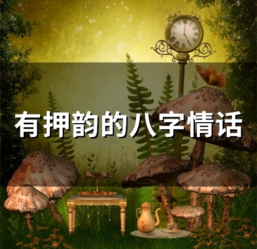 有押韵的八字情话(87句)
