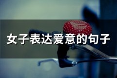 女子表达爱意的句子(精选81句)