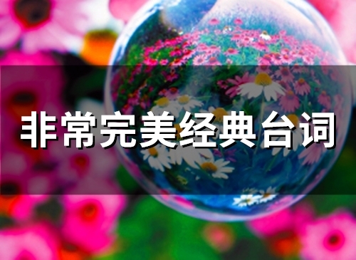 非常完美经典台词(66句)