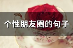 个性朋友圈的句子(94句)