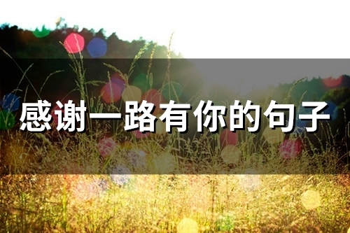感谢一路有你的句子(精选69句)