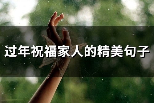 过年祝福家人的精美句子(69句)