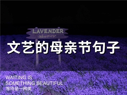 文艺的母亲节句子(85句)