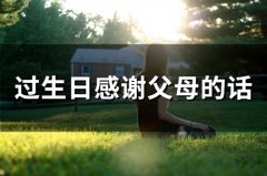 过生日感谢父母的话(42句)