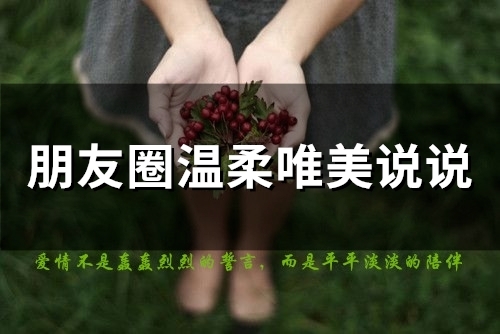 朋友圈温柔唯美说说(精选67句)