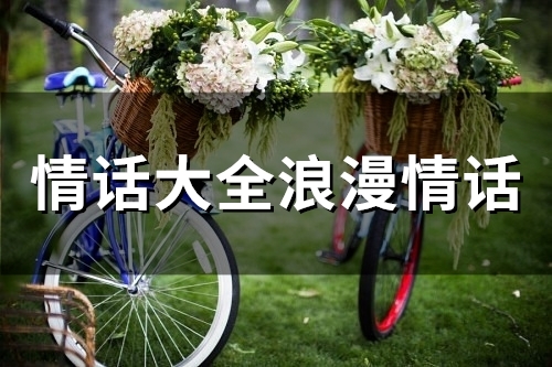 情话大全浪漫情话(65句) 情话大全浪漫情话(65句)