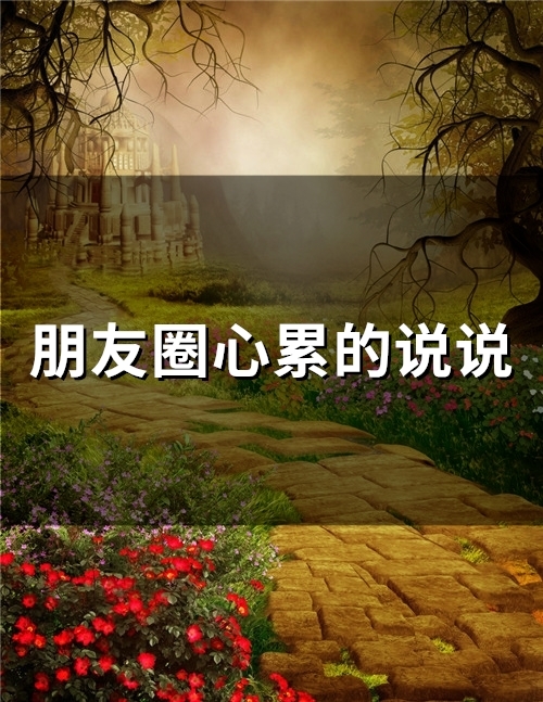 朋友圈心累的说说(67句)