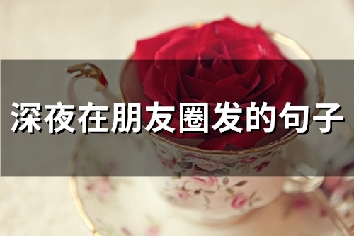 深夜在朋友圈发的句子(精选67句) 深夜在朋友圈发的句子(精选67句)