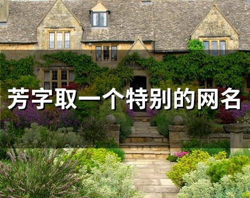 芳字取一个特别的网名(精选238个)