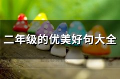 二年级的优美好句大全(精选93句)