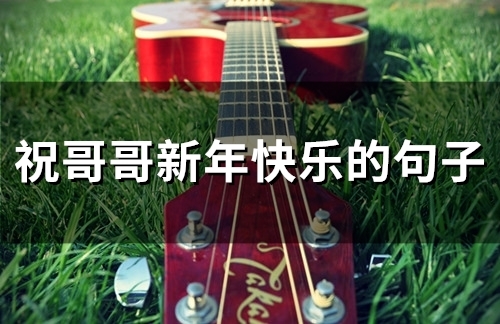 祝哥哥新年快乐的句子(66句)