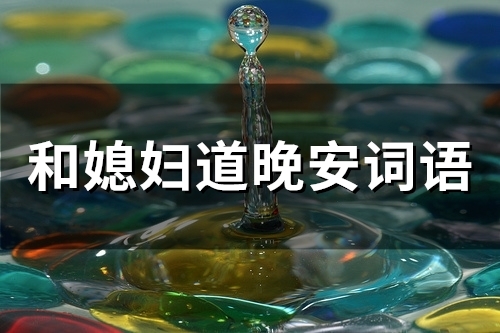 和媳妇道晚安词语(49句)