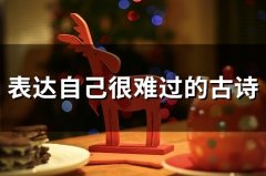 表达自己很难过的古诗(37句)