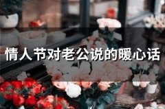 情人节对老公说的暖心话(65句)