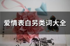 爱情表白另类词大全(68句)