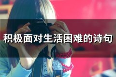 积极面对生活困难的诗句(41句)