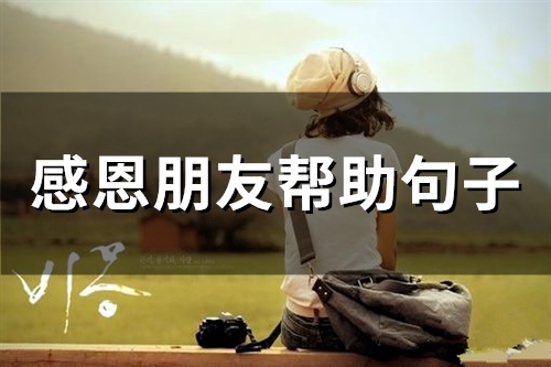 感恩朋友帮助句子(精选50句)