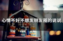 心情不好不想发朋友圈的说说(精选67句)