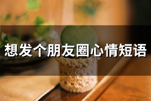 想发个朋友圈心情短语(精选67句)