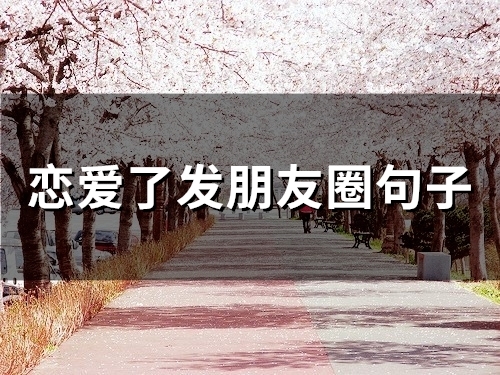 恋爱了发朋友圈句子(精选65句) 恋爱了发朋友圈句子(精选65句)