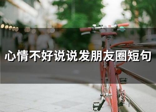 心情不好说说发朋友圈短句(66句) 心情不好说说发朋友圈短句(66句)