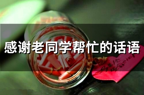 感谢老同学帮忙的话语(35句)
