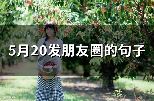 5月20发朋友圈的句子(83句)